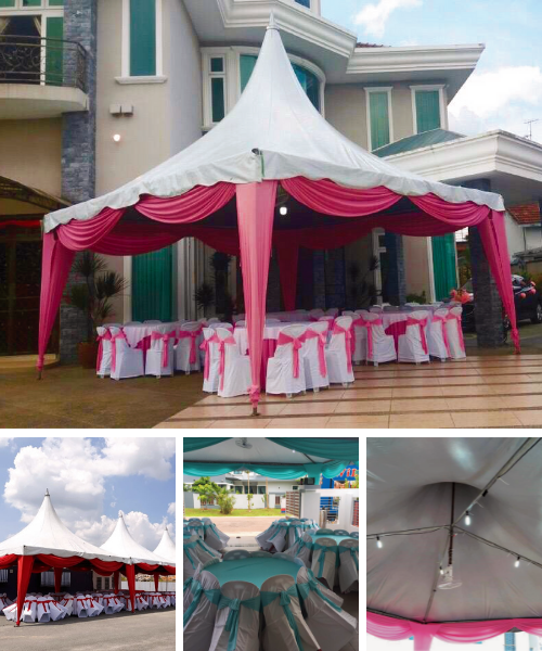 Arabian Canopy with Scallop Premium Package