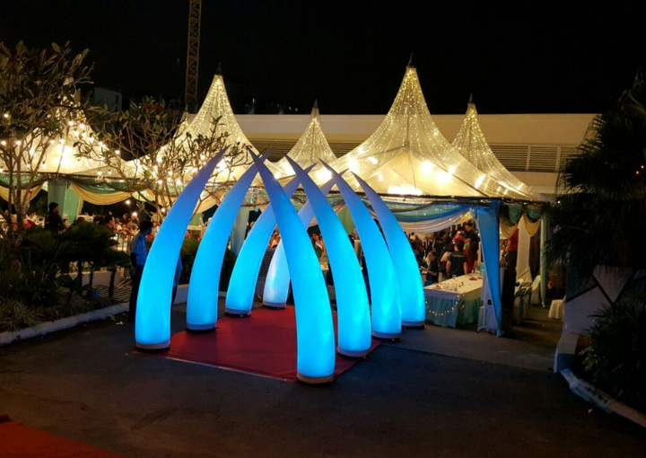 blue led cone